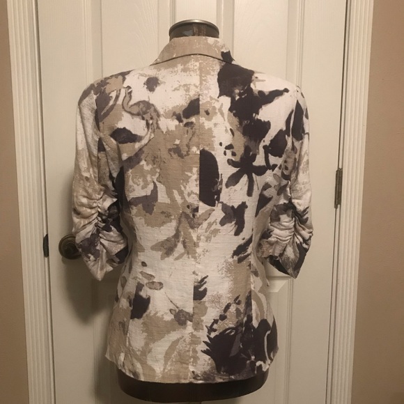 Coldwater Creek short sleeve blazer size petite 8 - Picture 3 of 5